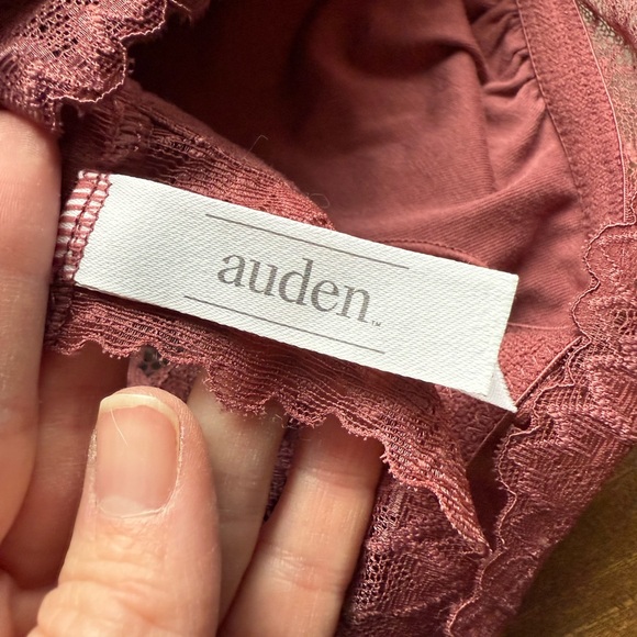 Auden NWOT Sexy Boho Racerback Wireless Removeable Pad Lace Intimate Bralette L - Picture 11 of 13